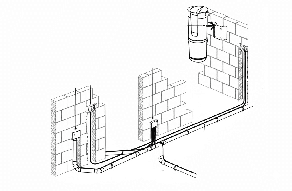 Instalimi i gypave kabllove dhe fshises qendrore